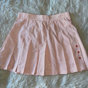 Vintage Tail Pleated Tennis Skirt